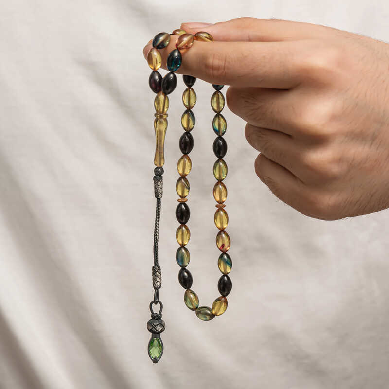 Stillove Gümüş 1000 Ayar Kazaz Püsküllü Sıkma Kehribar Tesbih T8929 Sl8268 Stillove Gümüş 1000 Ayar Kazaz Püsküllü Sıkma Kehribar Tesbih T8929 Sl8268