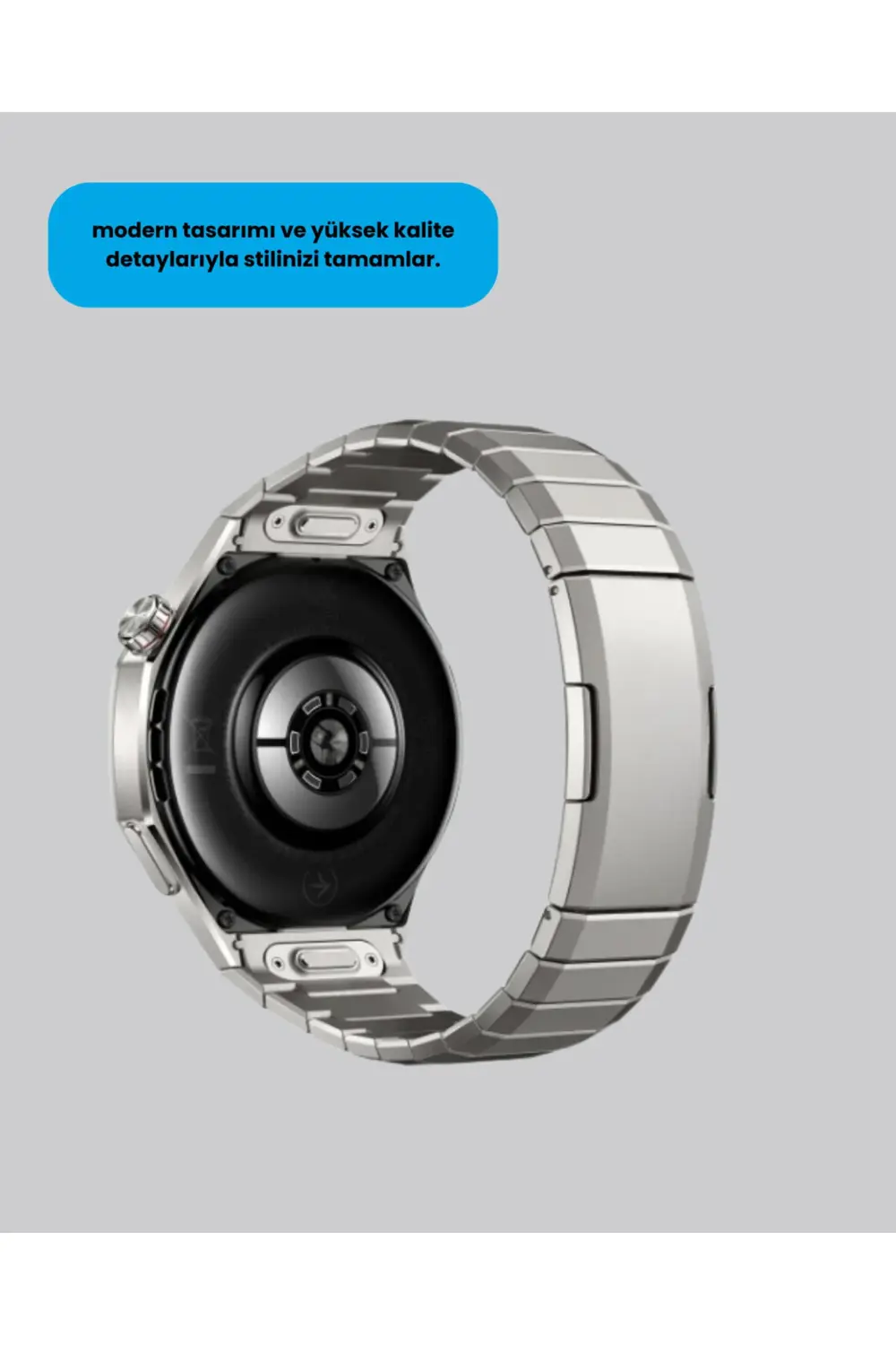 Gümüş Akıllı Saat 46mm Kasa