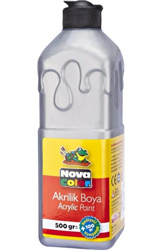Gümüş Akrilik Boya 250 gr 1 Adet Su Bazlı Akrilik Boyası Hobi San Gümüş Akrilik Boya 250 gr 1 Adet Su Bazlı Akrilik Boyası Hobi San