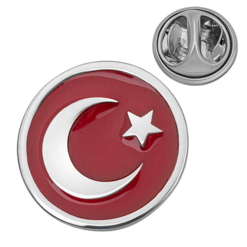 Stillove Gümüş Ay Yıldız Rozet Sl7123 Stillove Gümüş Ay Yıldız Rozet Sl7123