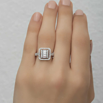 Stillove Gümüş Baget Kesim Kadın Yüzük Sl1247