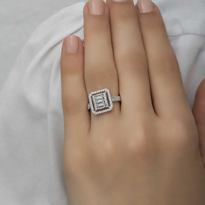 Stillove Gümüş Baget Kesim Kadın Yüzük Sl1247