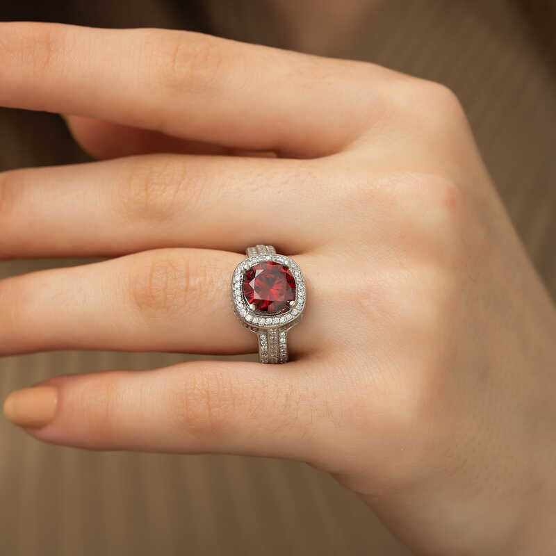 Stillove Gümüş Baget Yuvarlak Bayan Yüzük Sl1710 Stillove Gümüş Baget Yuvarlak Bayan Yüzük Sl1710