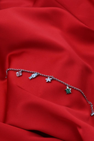 Tükkan Accessories Gümüş Balik Kaplumbağa Çiçek Figürlü Çelik Şans Bilekliği-Çebil13