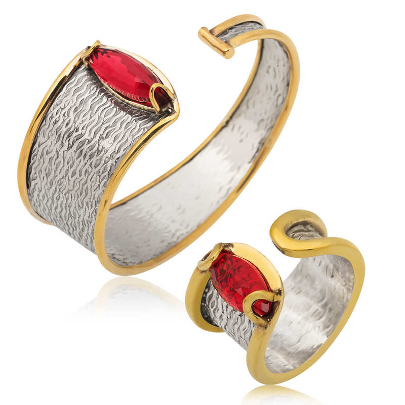 Stillove Gümüş Bileklik Ve Yüzük Set Sl2896
