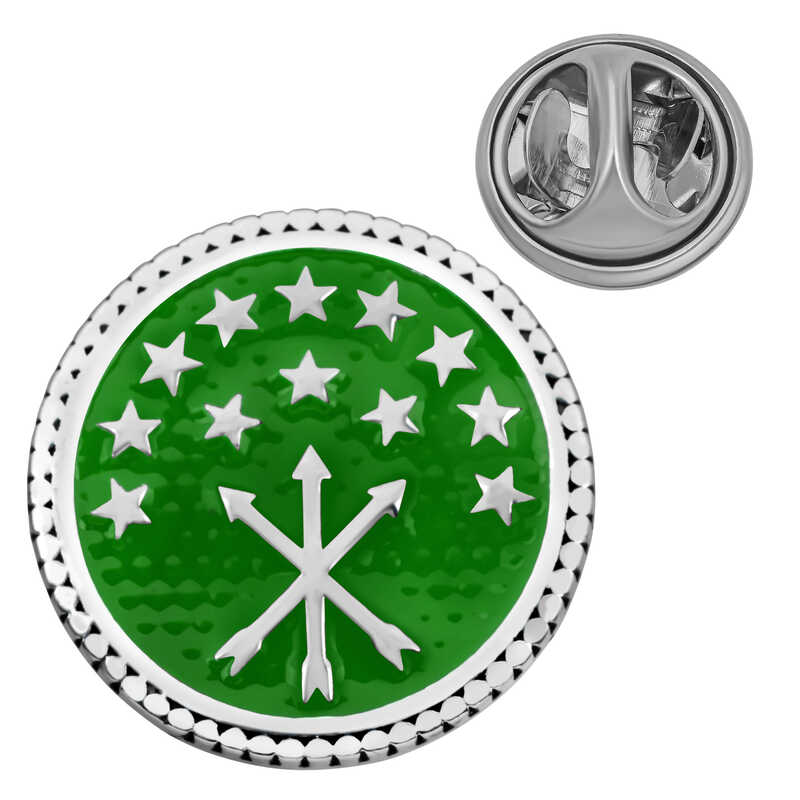 Stillove Gümüş Çerkes Bayrağı Rozet Sl7128 Stillove Gümüş Çerkes Bayrağı Rozet Sl7128