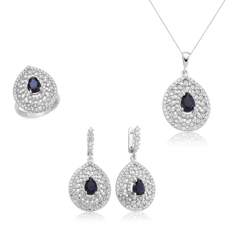 Stillove Gümüş Damla Desenli Bayan Set Sl2313