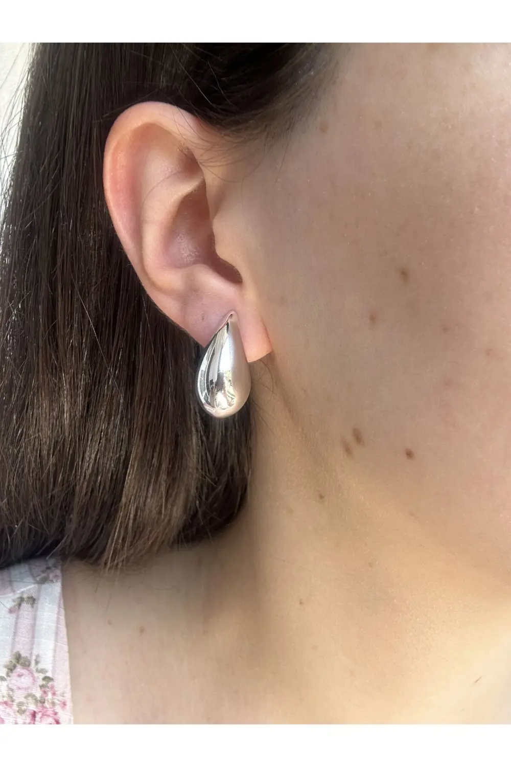 Atelier Emine Gümüş Damla Küpe