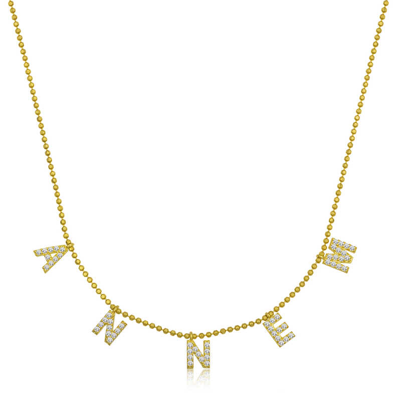 Gümüş Gold Annem Yazılı Bayan Kolye SL4528 Gümüş Gold Annem Yazılı Bayan Kolye SL4528