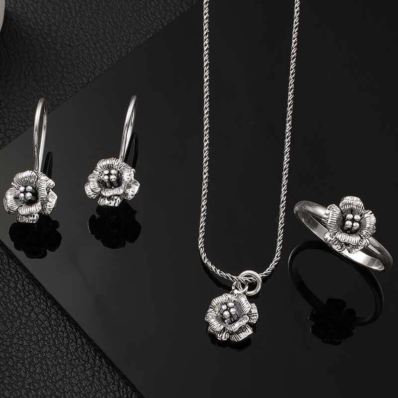 Stillove Gümüş Gül Kadın Set Sl6032 Stillove Gümüş Gül Kadın Set Sl6032