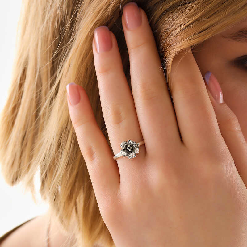 Stillove Gümüş Gül Kadın Yüzük Sl6031