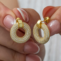 Gümüş Halka Gold Kadın Küpe Gümüş Halka Gold Kadın Küpe