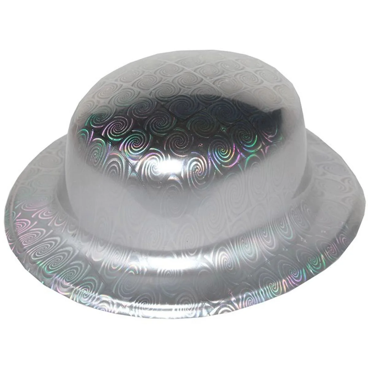 Gümüş Hologramlı Melon Şapka - Parti & Kostüm Aksesuarı 27x24 Cm Fiyatı, Yorumları ve Özellikleri
