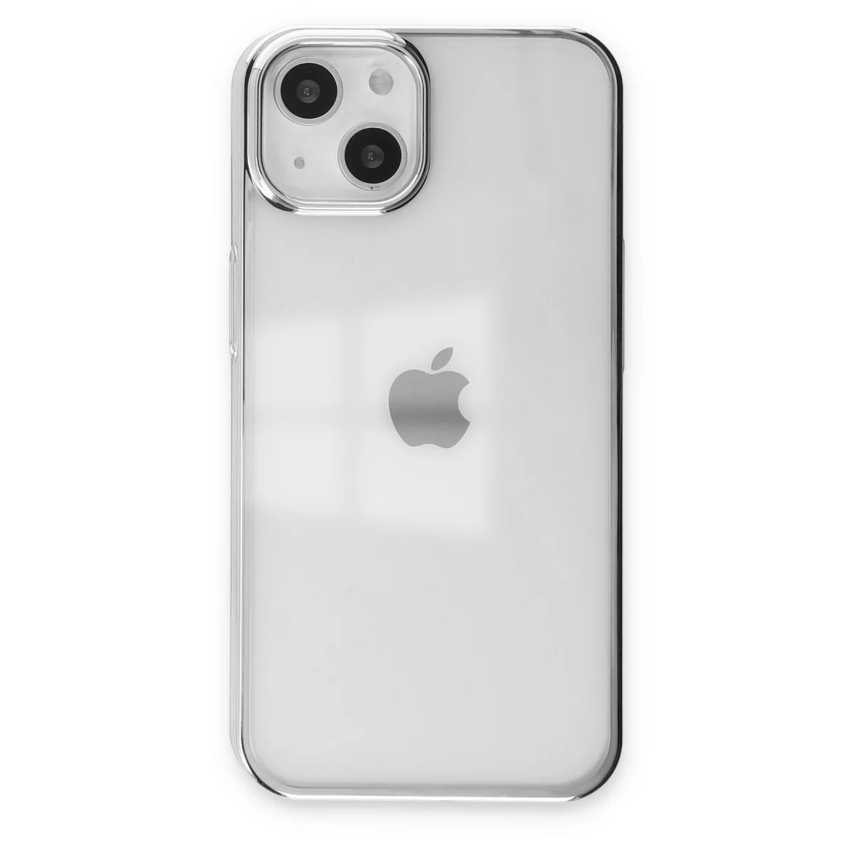 Gümüş iPhone 14 Plus Silikon Kılıf - Dayanıklı ve Şık Koruma