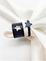 GÜMÜŞ KAPLAMA AYARLANABİLİR YILDIZ FİGÜR ARKADAŞ SEVGİLİ ÇİFT YÜZ