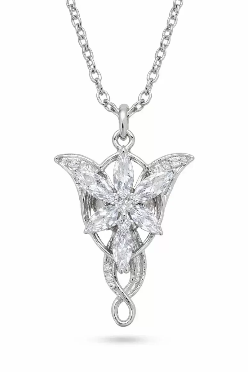 Gümüş Kaplama Akşam Yıldızı Kolye - Arwen Evenstar Zirkon Taşlı Zincirli Kadın Kolye Fiyatı, Yorumları ve Özellikleri