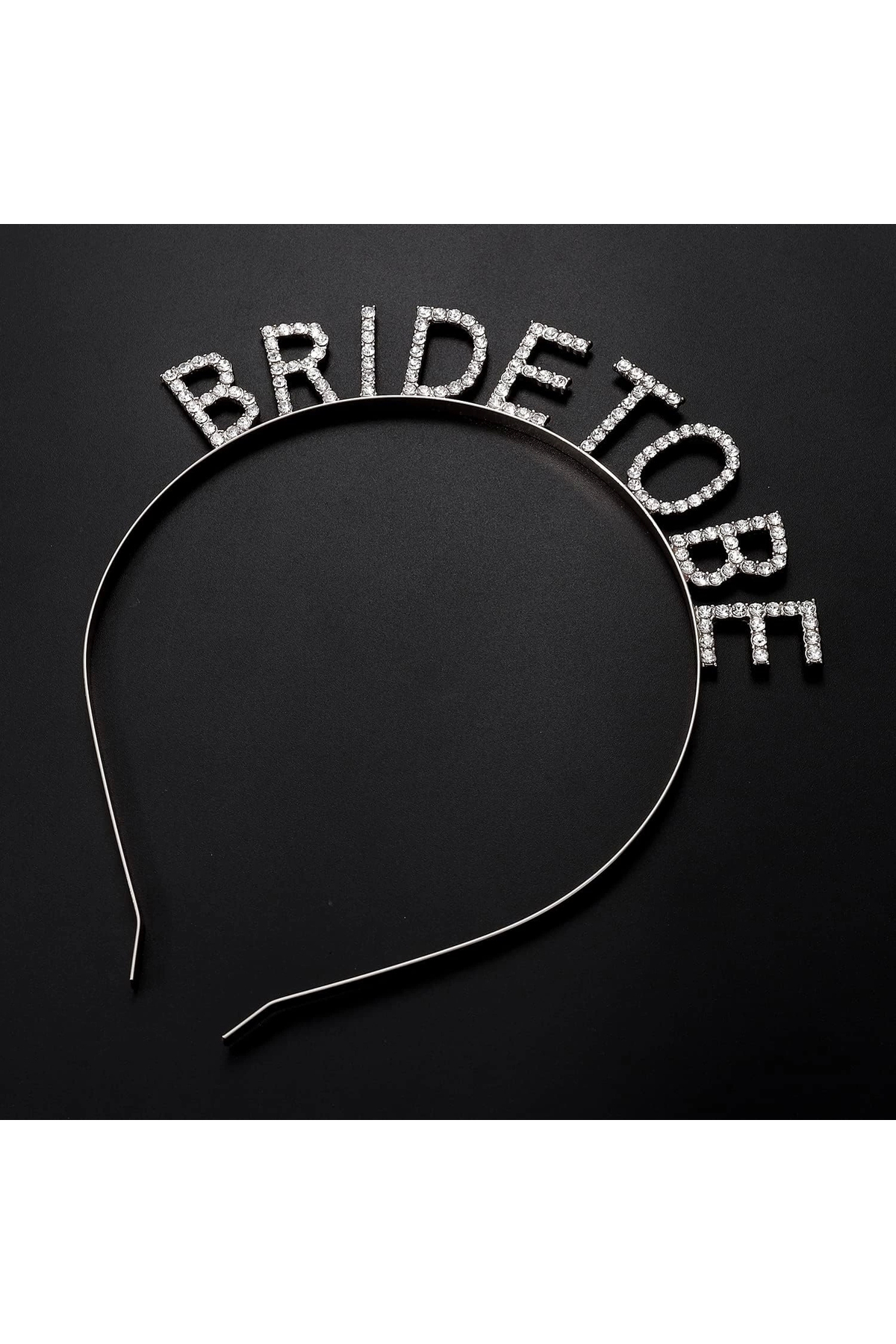 Mcem Store Gümüş Kaplama Kristal Taşlı Bride To Be Gelin Tacı 16X17 Cm