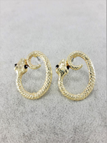 GÜMÜŞ KAPLAMA YILAN KÜPE-OYLK01 GÜMÜŞ KAPLAMA YILAN KÜPE-OYLK01