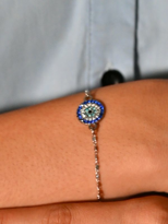 GÜMÜŞ KAPLAMA ZİRKON TAŞ İŞLEME NAZAR BONCUK BİLEKLİK-BİLEKLİK21