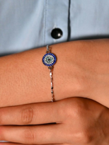 GÜMÜŞ KAPLAMA ZİRKON TAŞ İŞLEME NAZAR BONCUK BİLEKLİK-BİLEKLİK21