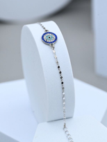 GÜMÜŞ KAPLAMA ZİRKON TAŞ İŞLEME NAZAR BONCUK BİLEKLİK-BİLEKLİK21