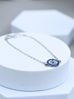 GÜMÜŞ KAPLAMA ZİRKON TAŞ İŞLEME NAZAR BONCUK BİLEKLİK-BİLEKLİK21