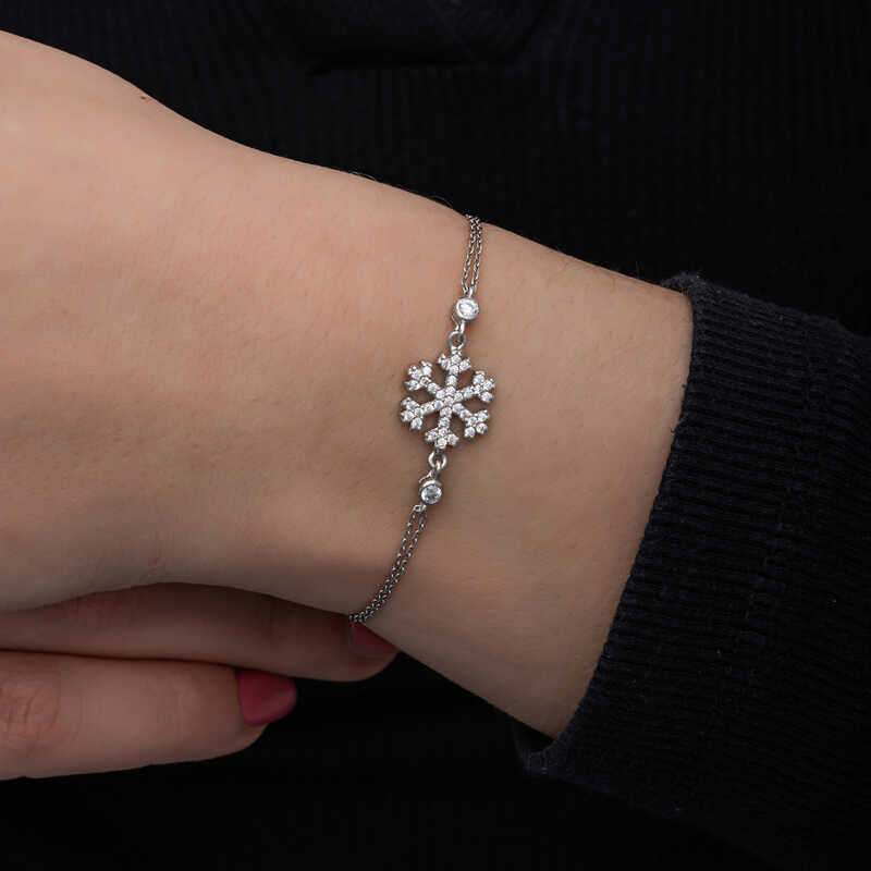 Stillove Gümüş Kar Tanesi Kadın Bileklik Sl6713 Stillove Gümüş Kar Tanesi Kadın Bileklik Sl6713