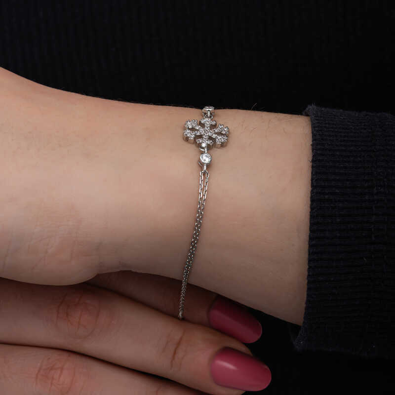Stillove Gümüş Kar Tanesi Kadın Bileklik Sl6713 Stillove Gümüş Kar Tanesi Kadın Bileklik Sl6713