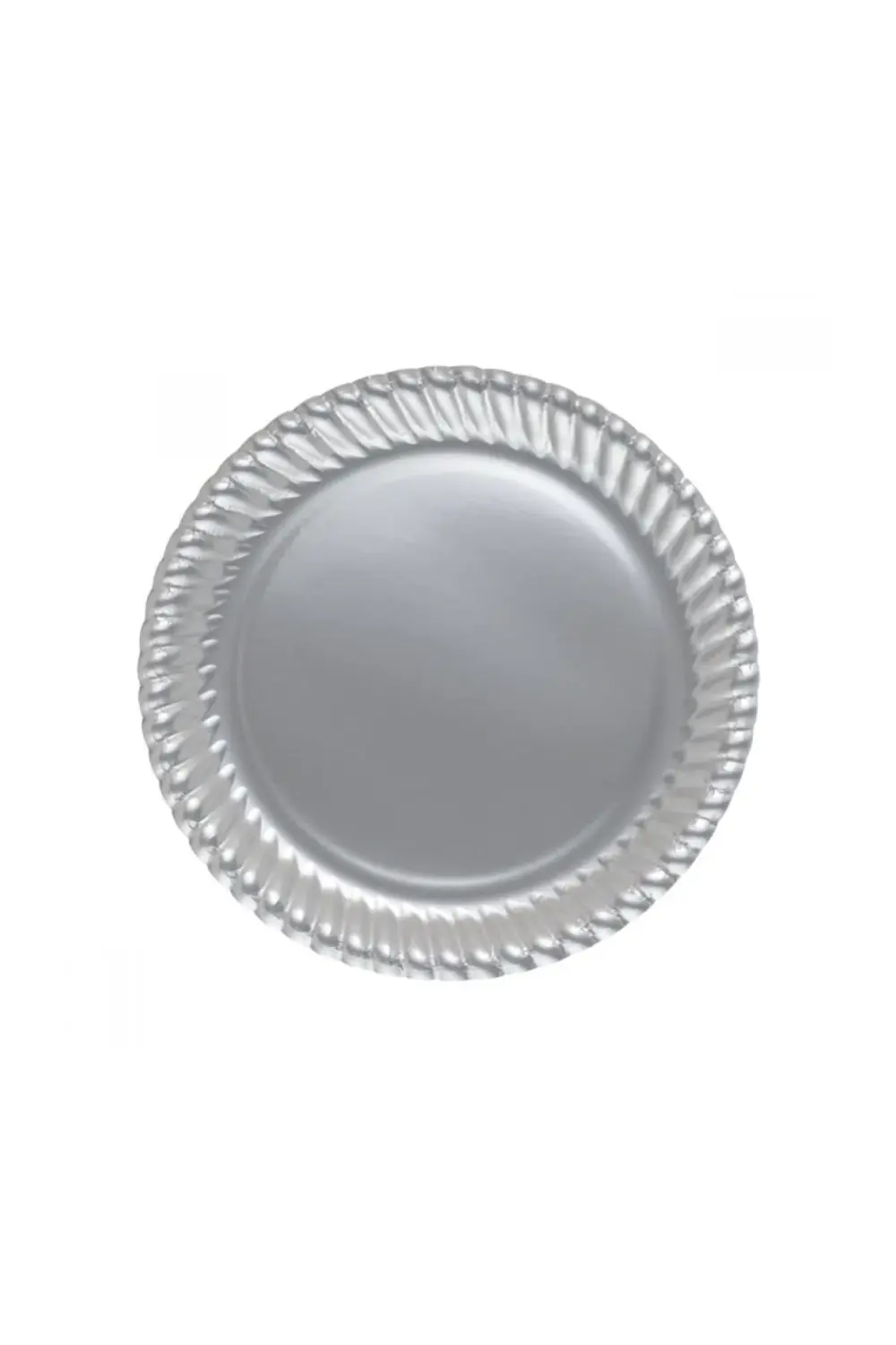 Gümüş Karton Tabak 23 cm 8'li