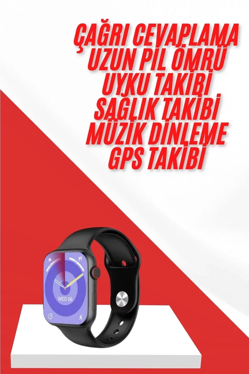 Gümüş Kasa Akıllı Saat Ve Kulaklık Seti - 45mm Çok Fonksiyonlu