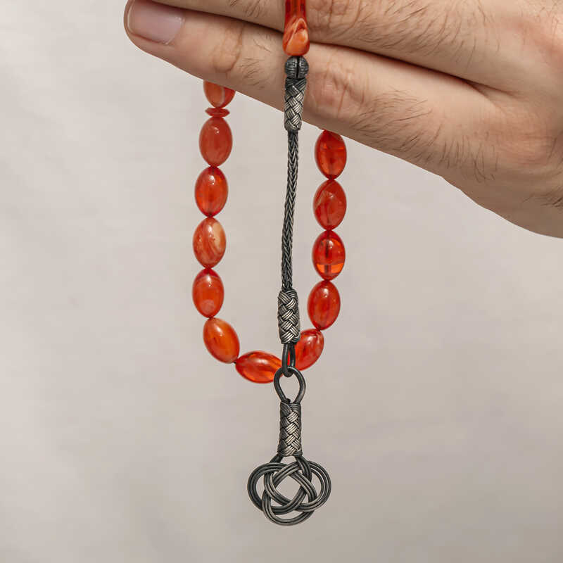 Stillove Gümüş Kazaz Püsküllü Sıkma Kehribar Tesbih Sl8816 Stillove Gümüş Kazaz Püsküllü Sıkma Kehribar Tesbih Sl8816