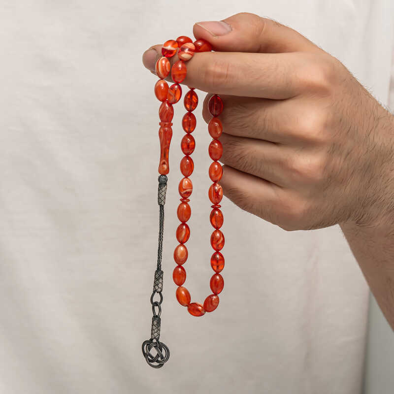 Stillove Gümüş Kazaz Püsküllü Sıkma Kehribar Tesbih Sl8816 Stillove Gümüş Kazaz Püsküllü Sıkma Kehribar Tesbih Sl8816