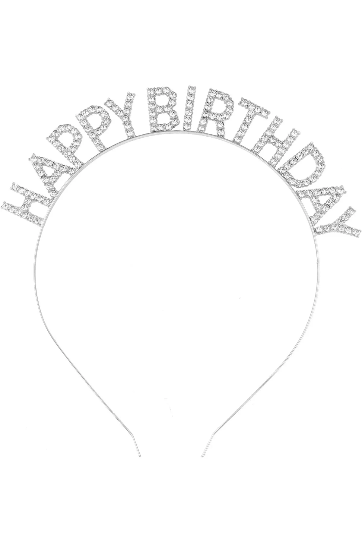 Gümüş Kristal Taşlı Happy Birthday Doğum Günü Tacı İthal Ürün A Kalite 17X16 Cm Gümüş Kristal Taşlı Happy Birthday Doğum Günü Tacı İthal Ürün A Kalite 17X16 Cm