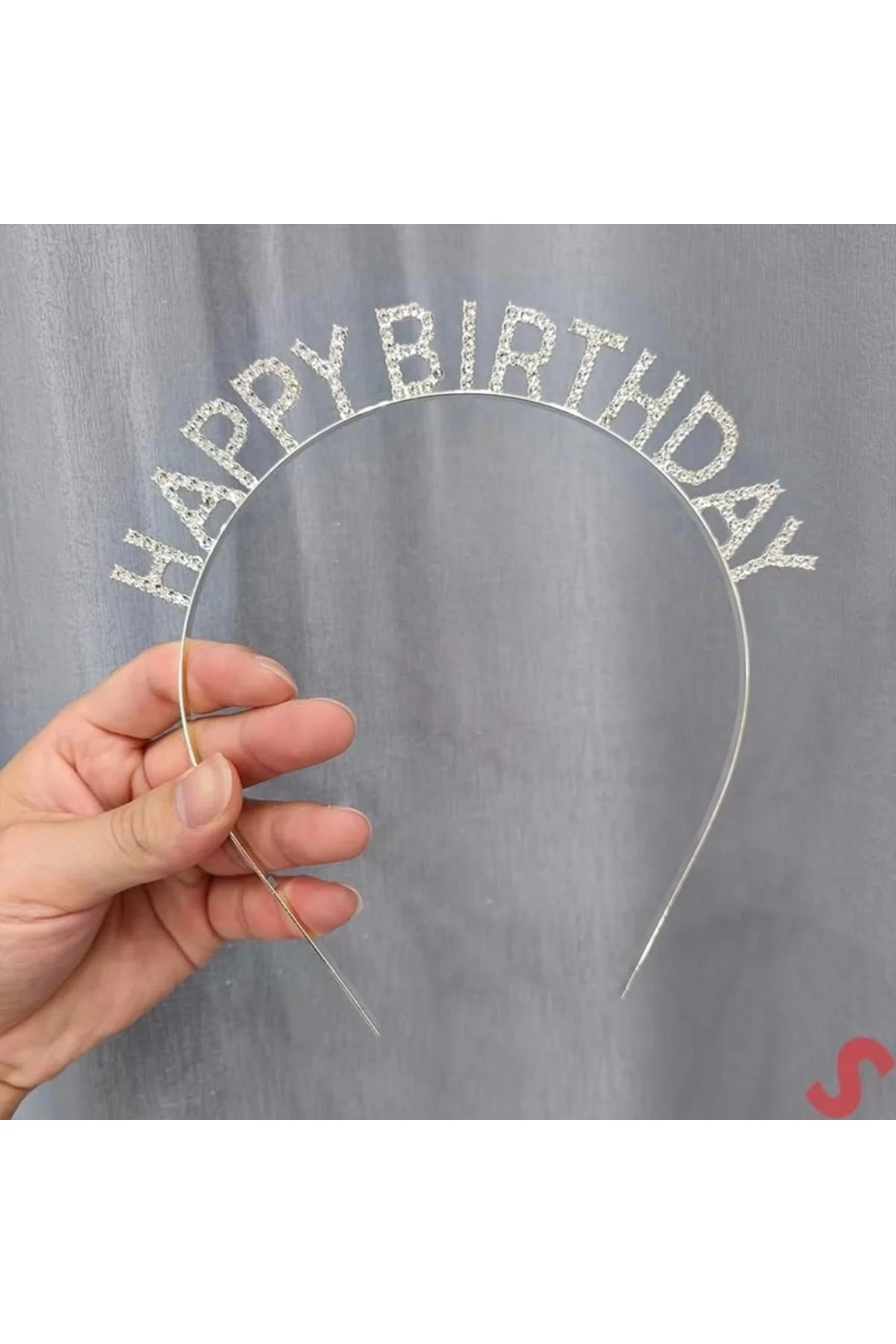 Gümüş Kristal Taşlı Happy Birthday Doğum Günü Tacı İthal Ürün A Kalite 17X16 Cm Gümüş Kristal Taşlı Happy Birthday Doğum Günü Tacı İthal Ürün A Kalite 17X16 Cm - Görsel 4