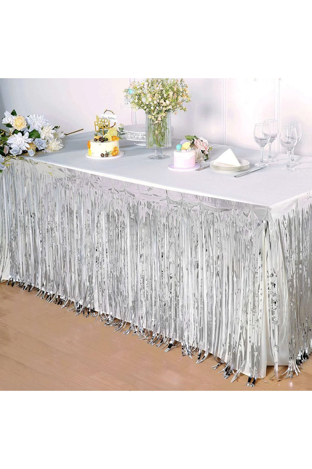 Gümüş Metalize Masa Eteği 275x75 cm – Kendinden Yapışkanlı (5060) Gümüş Metalize Masa Eteği 275x75 cm – Kendinden Yapışkanlı (5060)