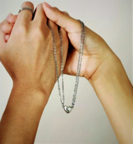 Tükkan Accessories Gümüş Miknatisli Kalp Sevgili Çift Kolye-Kol120 Tükkan Accessories Gümüş Miknatisli Kalp Sevgili Çift Kolye-Kol120