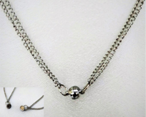 Tükkan Accessories Gümüş Miknatisli Yuvarlak Sevgili Çift Kolye-Kol118 Tükkan Accessories Gümüş Miknatisli Yuvarlak Sevgili Çift Kolye-Kol118