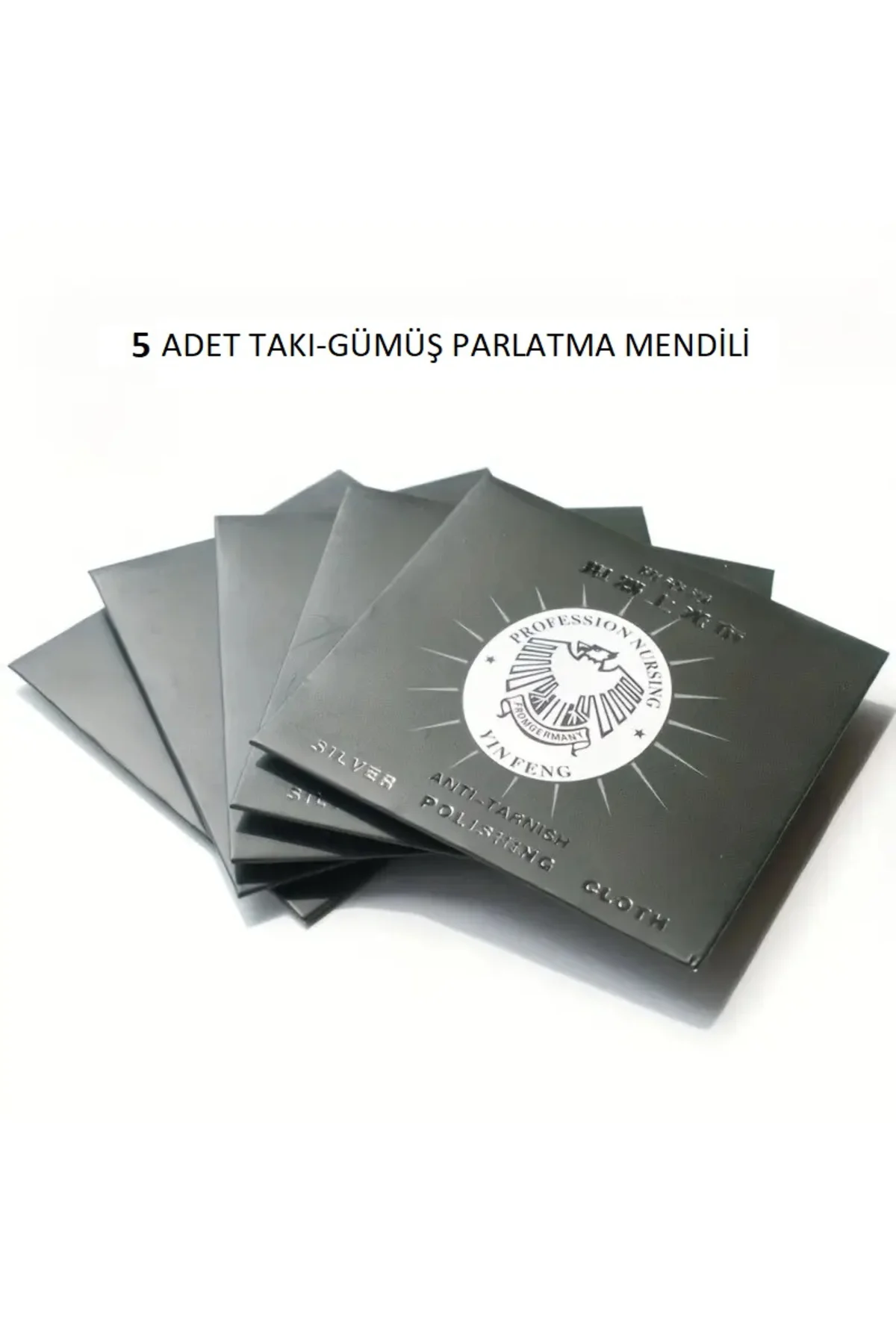 Gümüş Mücevher ve Takı Parlatma Temizleme Mendili 5 adet