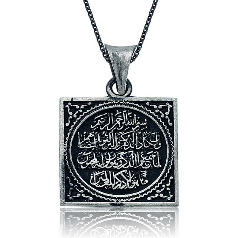 Gümüş Nazar Duası Bayan Kolye SL1585 Gümüş Nazar Duası Bayan Kolye SL1585