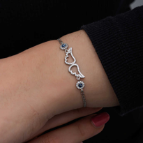 Stillove Gümüş Nazarlı Melek Kanadı Kadın Bileklik