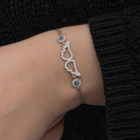 Stillove Gümüş Nazarlı Melek Kanadı Kadın Bileklik