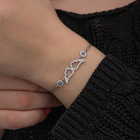 Stillove Gümüş Nazarlı Melek Kanadı Kadın Bileklik