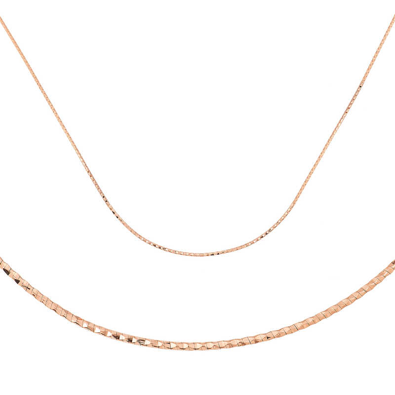 Gümüş Omega Choker Rose Zincir SL3563 Gümüş Omega Choker Rose Zincir SL3563