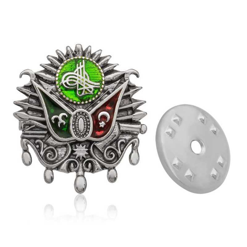 Stillove Gümüş Osmanli Devlet Armasi Rozet Sl2799