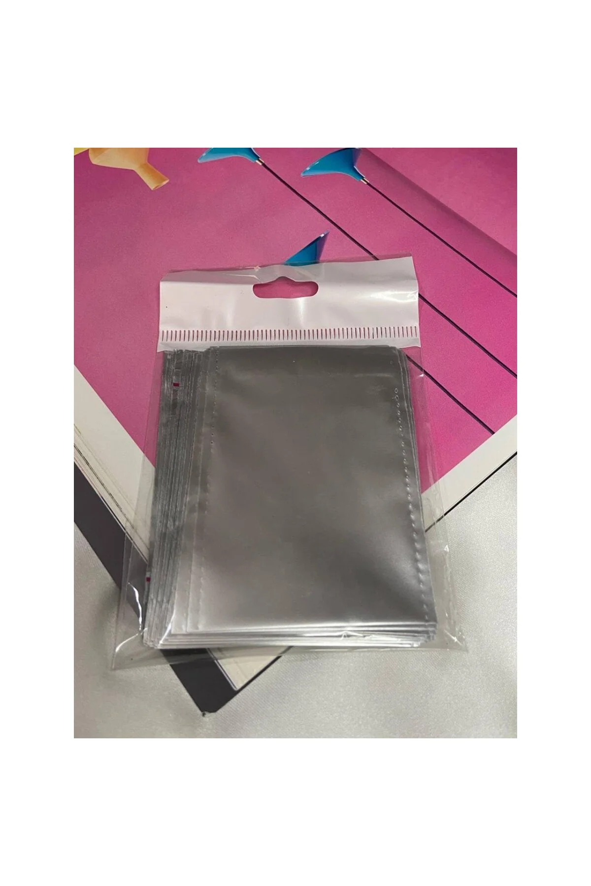 Gümüş Parlak Lüx Hediye Paketi Kendinden Yapışkanlı Gift Pack Çok