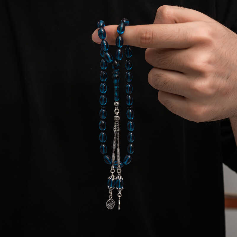 Stillove Gümüş Püskül Sıkma Kehribar Tesbih Sl7440 Stillove Gümüş Püskül Sıkma Kehribar Tesbih Sl7440