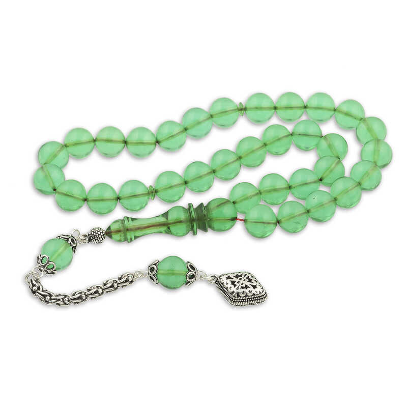 Stillove Gümüş Püskül Yeşil Küre Ateş Kehribar Tesbih Sl2889 Stillove Gümüş Püskül Yeşil Küre Ateş Kehribar Tesbih Sl2889