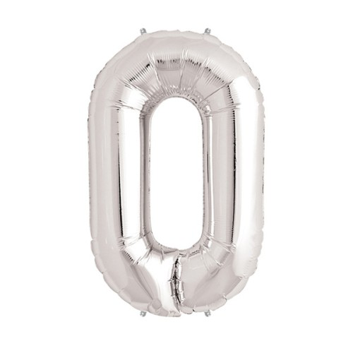 Woody Sofia Gümüş Rengi Folyo Rakam Balon 1 Metre