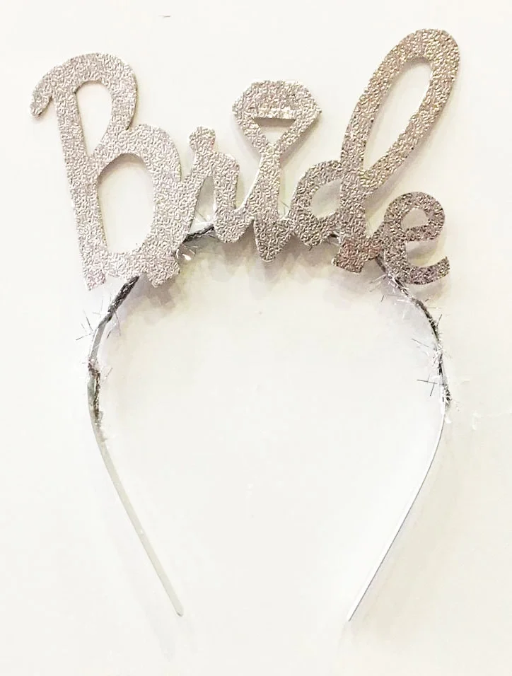 Gümüş Renk Bekarlığa Veda İtalik Yazı Alyanslı Bride Taç Fiyatı, Yorumları ve Özellikleri