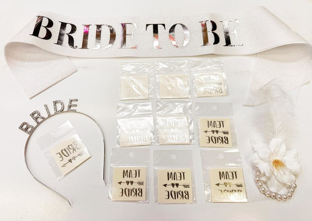 Gümüş Renk Bride Partisi Taç Kuşak Dövme Bileklik Seti Full 13 Pa Gümüş Renk Bride Partisi Taç Kuşak Dövme Bileklik Seti Full 13 Pa